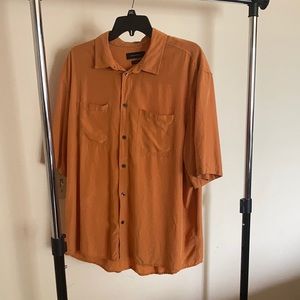 Urban Outfitters Orange Button Up
